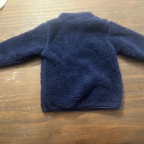 Cozy Fleece Pullover Set in Navy and Camel - Picture 5 of 5